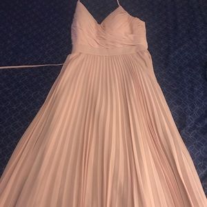 Camille la Vie petite light pink bridesmaid dress